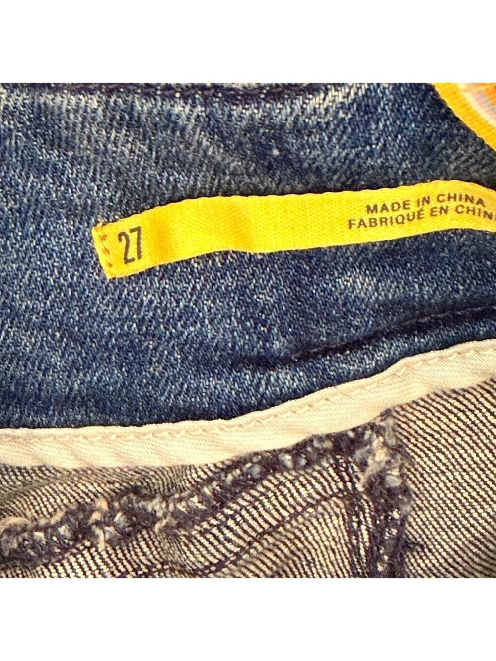 Anthropologie Maeve Bombshell Slim Straight Denim Jeans Size 27 - Picture 11 of 14